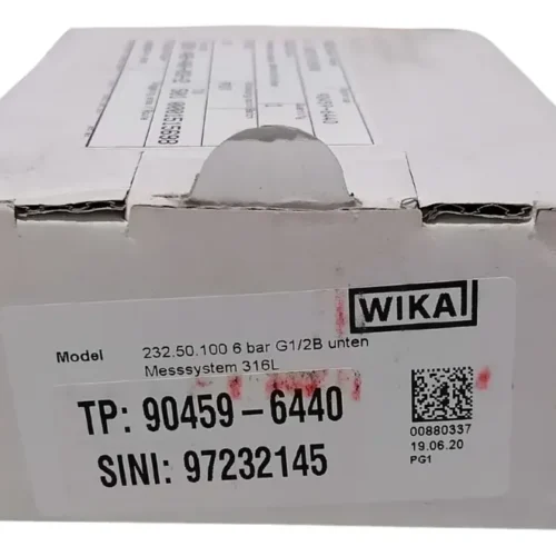 Wika 232.50.100 6 Bar G1/2b Manometro Acero Inoxidable