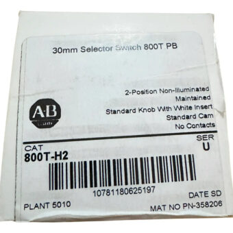 Allen-bradley 800t-h2 30mm Selector Switch 800t Pb Negro