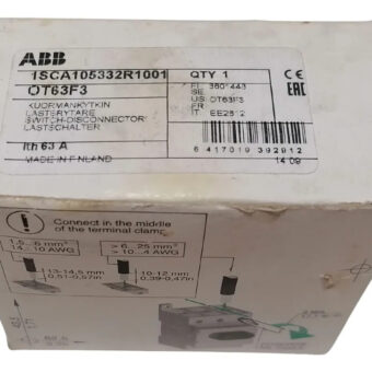 Interruptor De Aislamiento Abb 1sca105332r1001   3 Polos