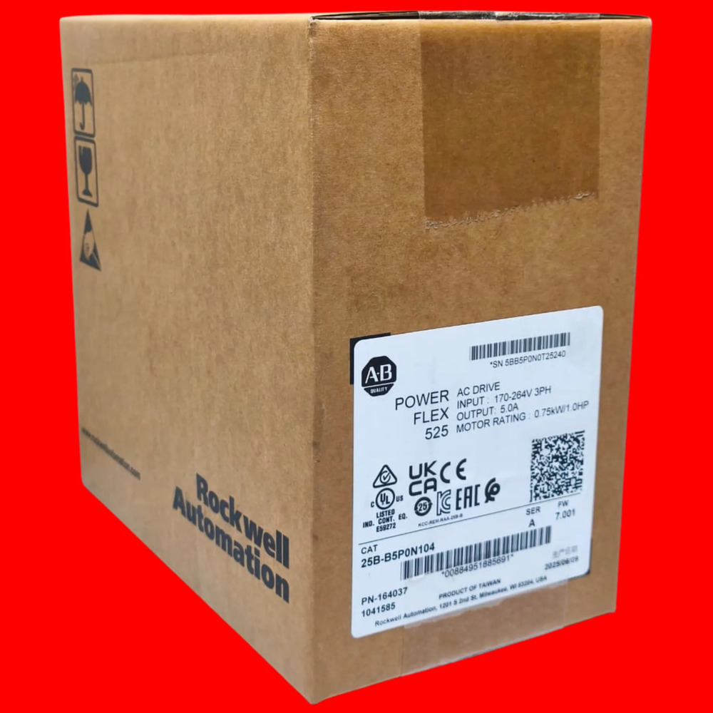25b-b5p0n104 Allen-bradley Powerflex 525 Drive 0.75kw 1hp - Imagen 4