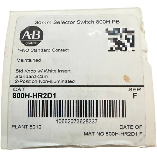Allen-bradley 800h-hr2d1 Interruptor Selector De 30 Mm 800h  Negro