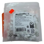 Weidmuller 9004900000 Punta Doble 18awg Bolsa Con (100)pz Blanco