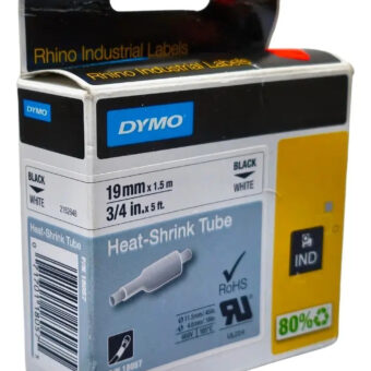 Dymo 18057 Tubing Heat Shrink 19mmx1.5m Wh Blanco