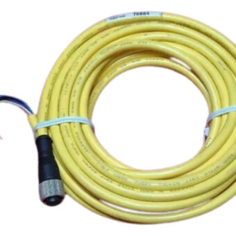 Banner 70884 Qde-825d Cable 8 Pin Cable Amarillo 25ft Pvc. L