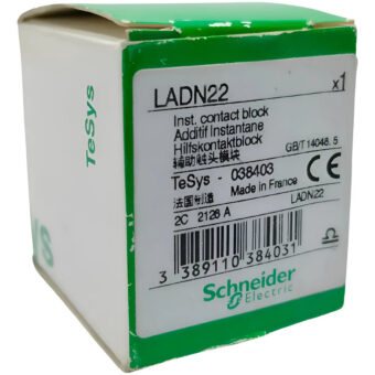 Schneider Ladn22 Contacto Aux Instantaneo Frontal 2na-2nc Blanco