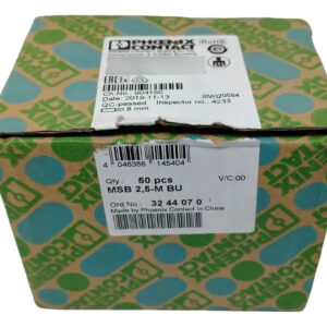 Phoenix Contact Msb 2.5-m Bu 3244070 (lote De 44 Pz) Azul