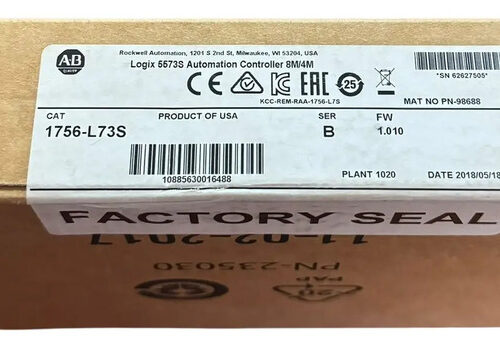1756-l73s Allen-bradley Guardlogix Safety Plc Cpu 8mb