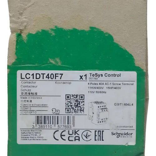Contactor Lc1dt40f7 Schneider Electric