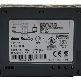Allen Bradley 1734-ob2e Salida Módulo 1734-0b2e