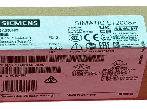 Siemens 6es7193-6bp00-0ba0 - Simatic Et 200sp