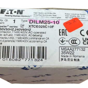 Eaton Dilm25-10 230v50hz 240v60hz Contactor 3 Pole