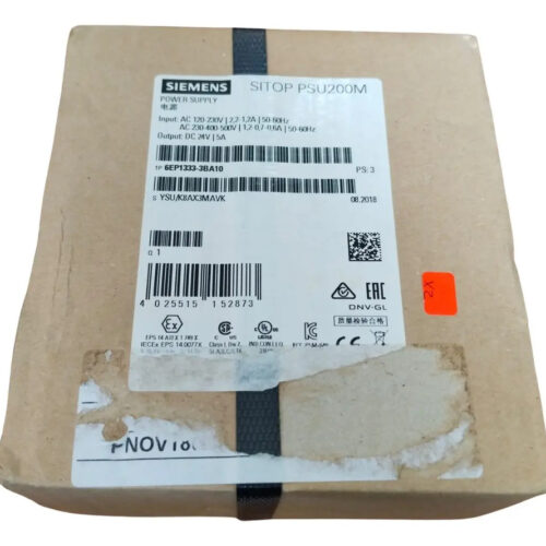 Siemens 6ep1333-3ba10 Power Supply, Ac-dc, 24v, 5a