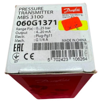Transmisor De Presion Mbs 3100 060g1371 Danfoss