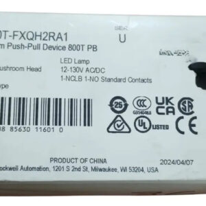 Allen-bradley 800t-fxqh2ra1 Boton Pulsador Iluminado Led