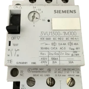 Siemens 3vu1300-1mj00 Starter Motor 50