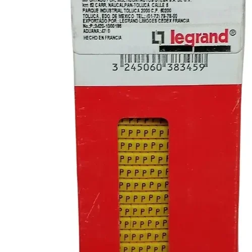 Marcador Para Cable Letra P 325 Piezas Legrand