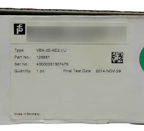 Módulo De Entrada Analógica Pepperl+fuchs Vba-2e-ke2-i/u