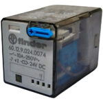 60.12.9.024.0074 Finder Relevador Encapsulado 10amp 24vdc