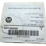 Allen Bradley 800t-qa24w Pulsador, Blanco, Extendido Headgua Blanco