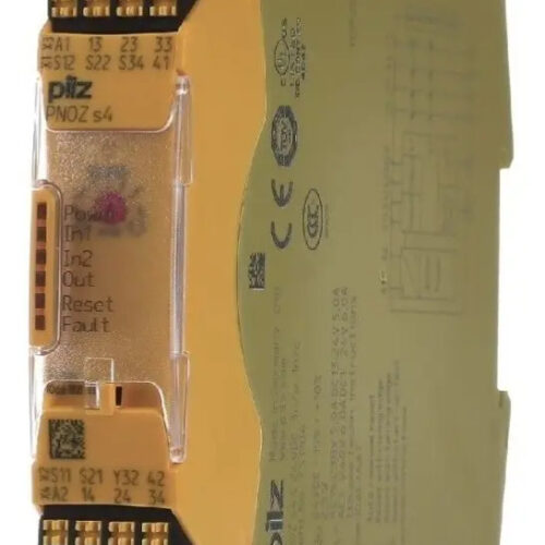 Relevador De Seguridad Pnoz S4 751104 C 24vdc Pilz 3no 1nc Industrial
