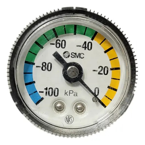 Vacuometro Para Vacío Presion Negativa -kpa Marca Smc 1/8 R