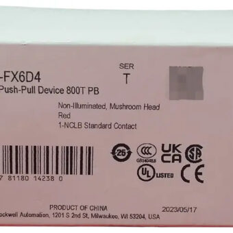 Allen-bradley 800t-fx6d4 Boton Hongo 30.5 Mm 2 Posiciones