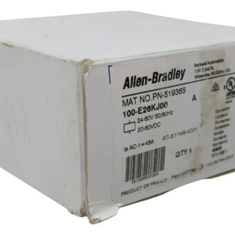 100-e26kj00 Contactor Iec 26 Amp 24-60v 50-60 Hz/20-60v