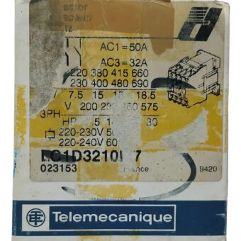 Contactor De Potencia Lc1d3210m7 Telemecanique