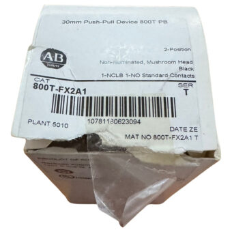 Allen Bradley 800t-fx2a1 Ser. T__ Black