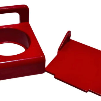 Zb4bz64 Schneider Solapa Roja Con Candado Para Pulsador Rojo