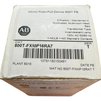 Allen-bradley 800t-fxmp16ra7 Push Button, 3-positio