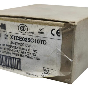 Eaton Cutler Hammer Xtce025c10td Contactor 3-pole Fnvr