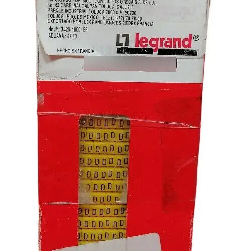 Marcador Para Cable Letra  D 300 Piezas Legrand