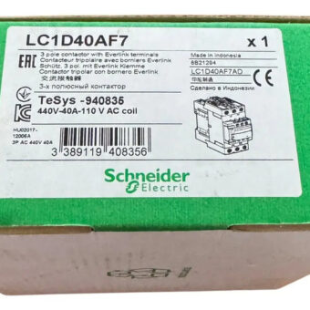 Telemec Lc1d40af7  Contactor Tesys 40amp Bob 120vac