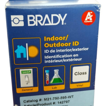 Rollos De Etiquetas Vinilo Blanco 3/4  Brady M21-750-595-wt