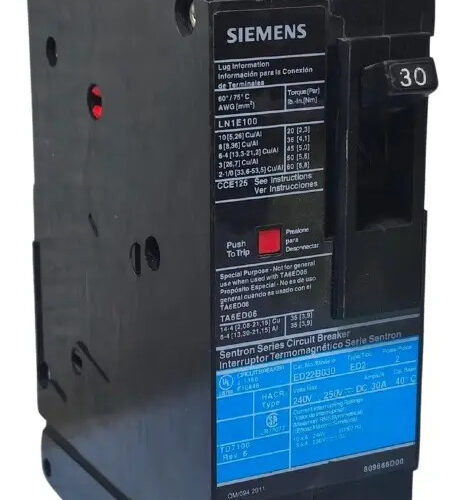 Siemens Ed22b030 - Breaker Ed 2-pole 50-amp 240-vac