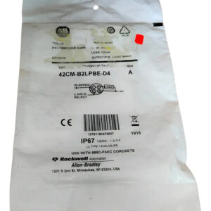 Allen Bradley 42cm-b2lpbe-d4 Metal Sensor 18 Mm Cylindrical