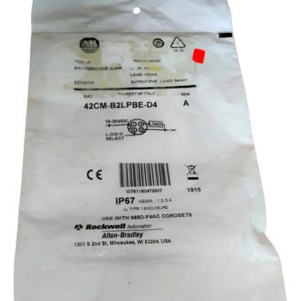Allen Bradley 42cm-b2lpbe-d4 Metal Sensor 18 Mm Cylindrical