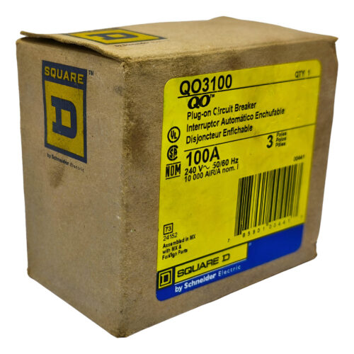 Square D Qo3100 Interruptor Termomagnético Negro