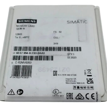 Siemens Memory Card Mmc 4mb 6es7 954-8le03-0aa0 Plc S7-300