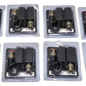 Balun Tt101f  Kit De 8 Pz Para Cámaras 2mp, 4mp,5mp,6mp,8mp Negro