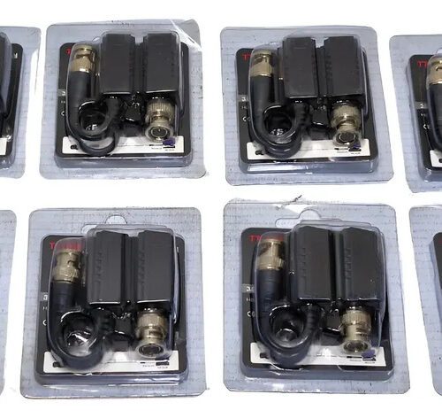 Balun Tt101f  Kit De 8 Pz Para Cámaras 2mp, 4mp,5mp,6mp,8mp Negro