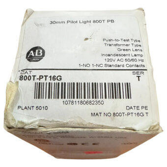 Allen Bradley 800t-pt16g Luz Piloto Color Verde Verde