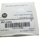 Allen-bradley 800t-fx6d4 30.5mm Tipo 4/13 2 Pos Rojo