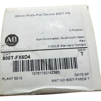Allen-bradley 800t-fx6d4 30.5mm Tipo 4/13 2 Pos Rojo