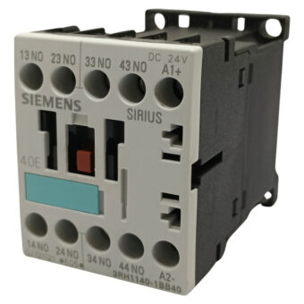 Siemens 3rh1140-1bb40 Contactor Auxiliar 4na 24vdc