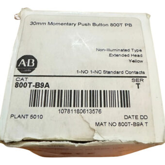 Allen Bradley 800t-b9a Pulsador Serie Amarilla T 800tb9a Amarilo
