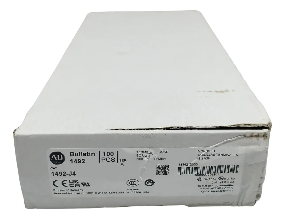 1492-j4 Allen Bradley Caja De 100 Pz - Imagen 2