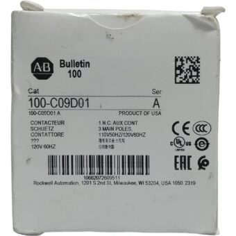 Allen Bradley 100-c09d01 Contactor