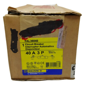 Fal36040 Interruptor Termomagnetico Sq D  Shneideir Electric